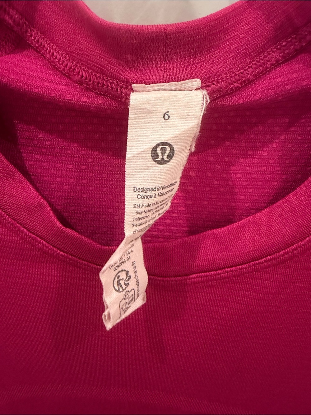 lululemon athletica Short Sleeve Tee - Raspberry Pink - Picture 3 of 3